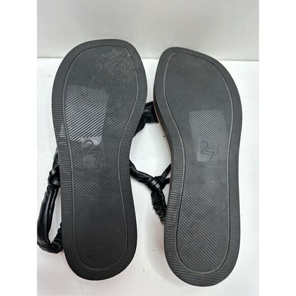 Naturalizer Sandals Womens Size 8 Black Leather Slingback Slip On Shoes - Picture 7 of 7